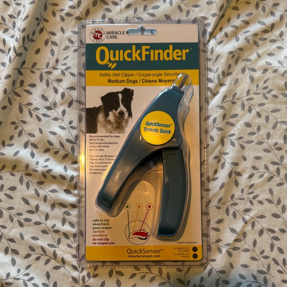 Miracle QuickFinder Nail Clipper for Medium Dogs - Teal